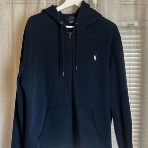 Polo by Ralph Lauren Men's Dark Blue Zip-Up Sweater